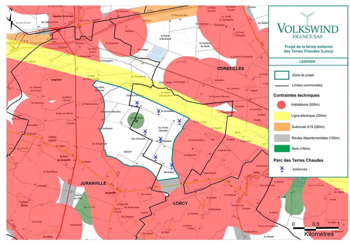 carte des contraintes